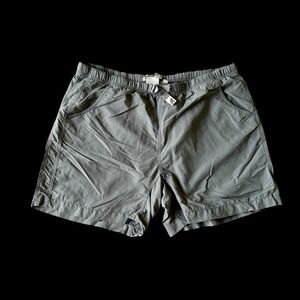 Gramicci Nylon Elastic Belted Waist Shorts Hiking Climbing Gray Men's Sz XL